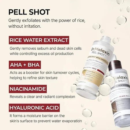Peel Shot Exfoliant Rice Ampoule - ErgoVel